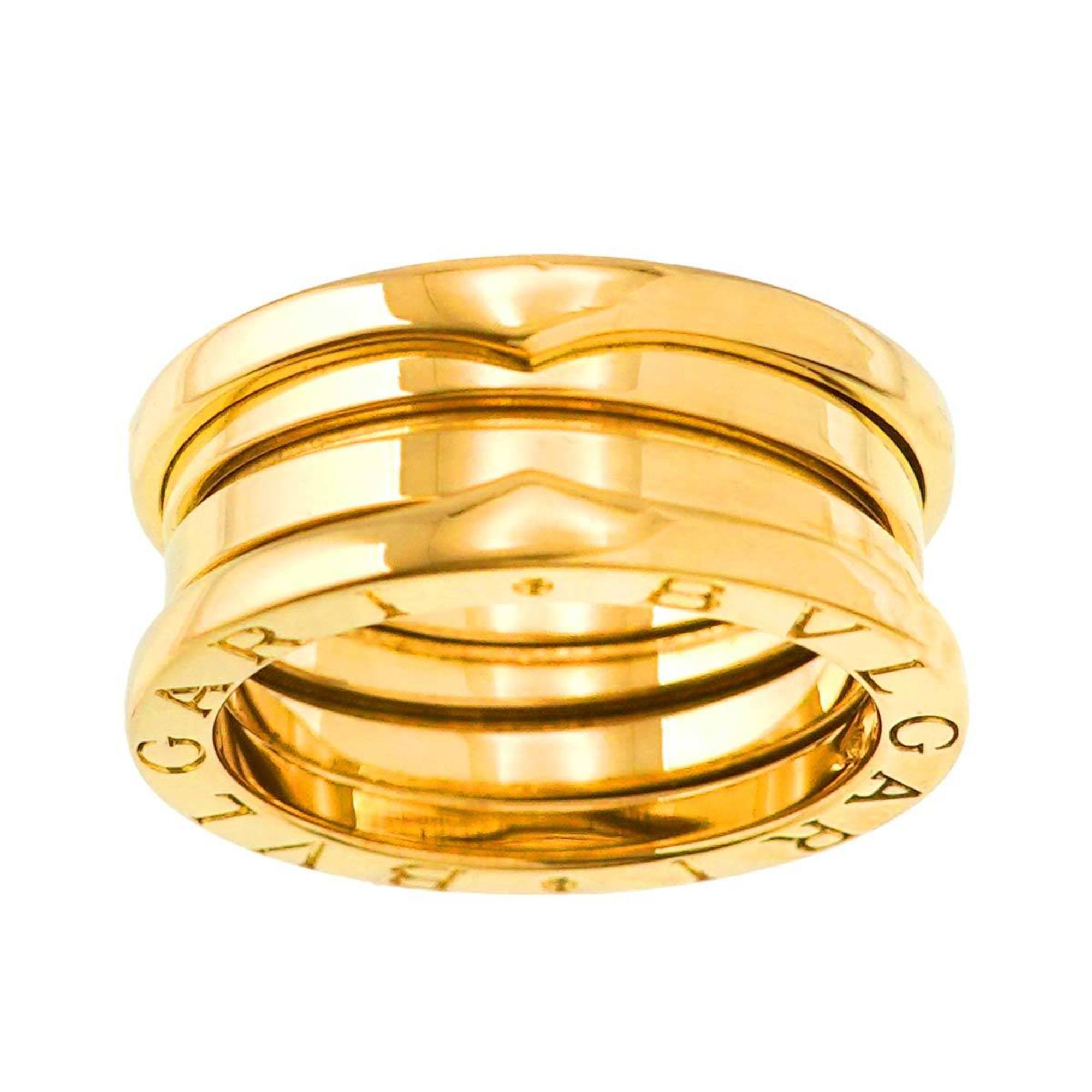 BVLGARI B-ZERO1 3-Band #51 Ring, K18 YG Yellow Gold 750, Ring