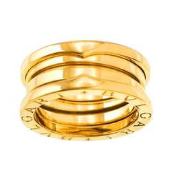 BVLGARI B-ZERO1 3-Band #51 Ring, K18 YG Yellow Gold 750, Ring