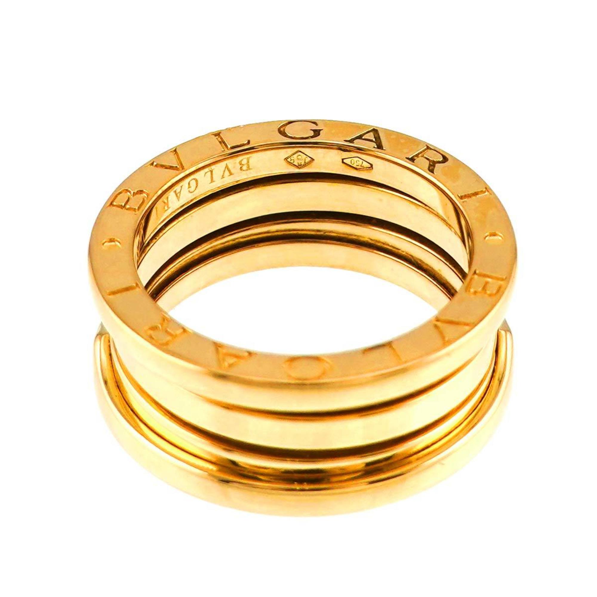 BVLGARI B-ZERO1 3-Band #51 Ring, K18 YG Yellow Gold 750, Ring