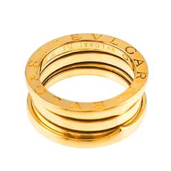 BVLGARI B-ZERO1 3-Band #51 Ring, K18 YG Yellow Gold 750, Ring