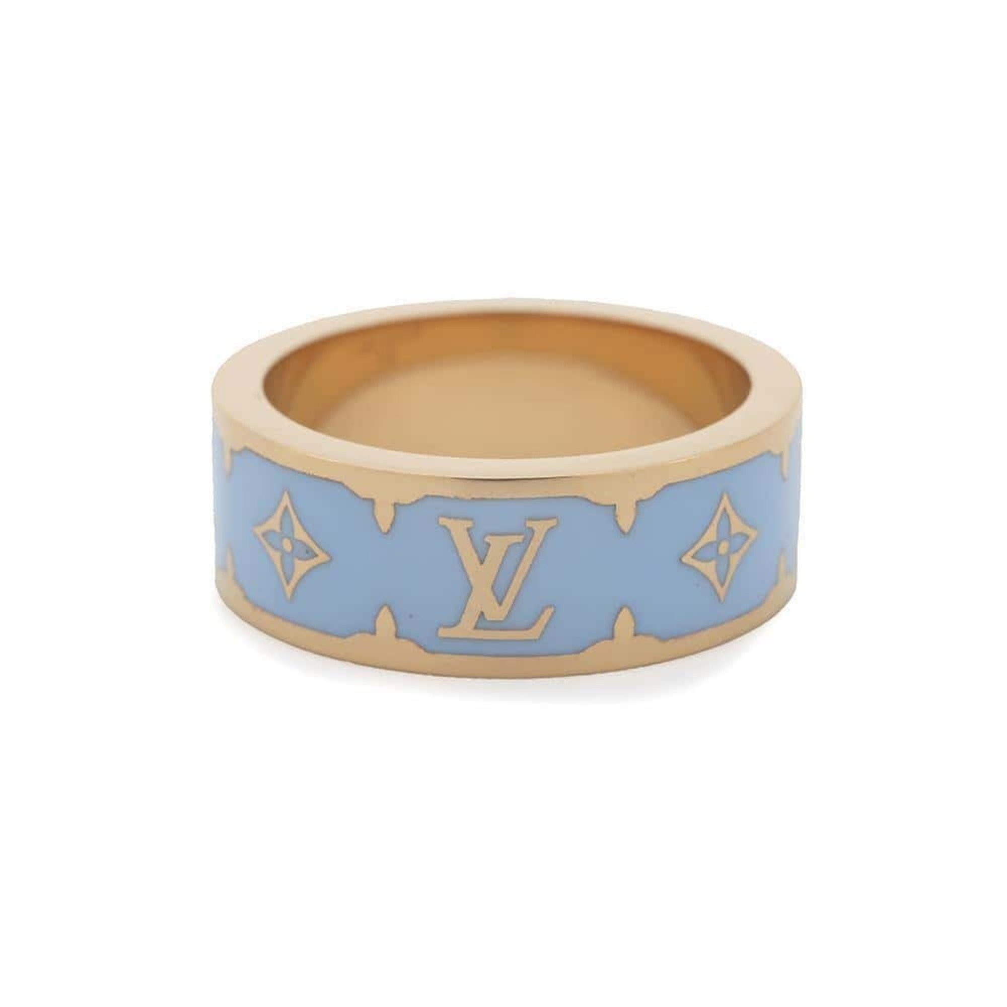 Louis Vuitton Ring Nano Gram Enamel Size L M1567L LOUIS VUITTON