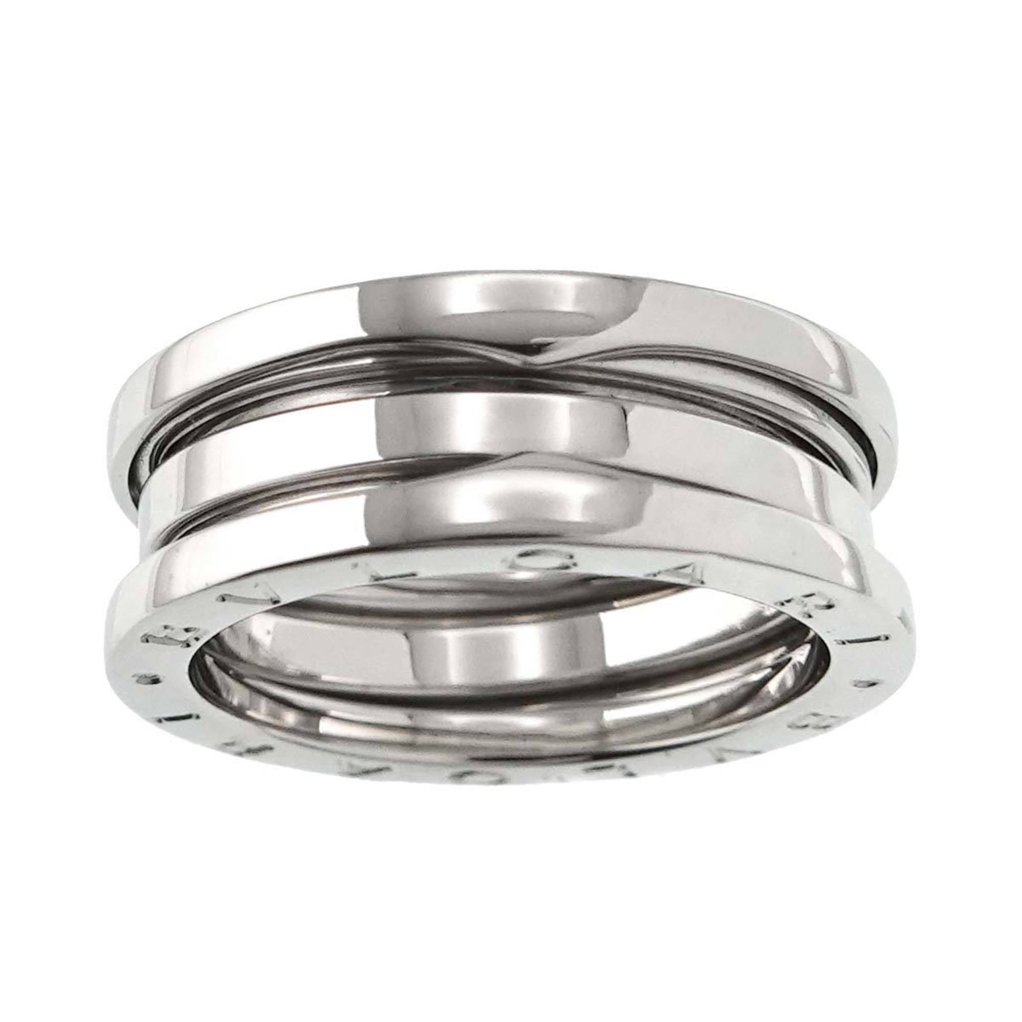 BVLGARI B-ZERO1 3-Band #55 Ring, K18 WG White Gold 750, Ring