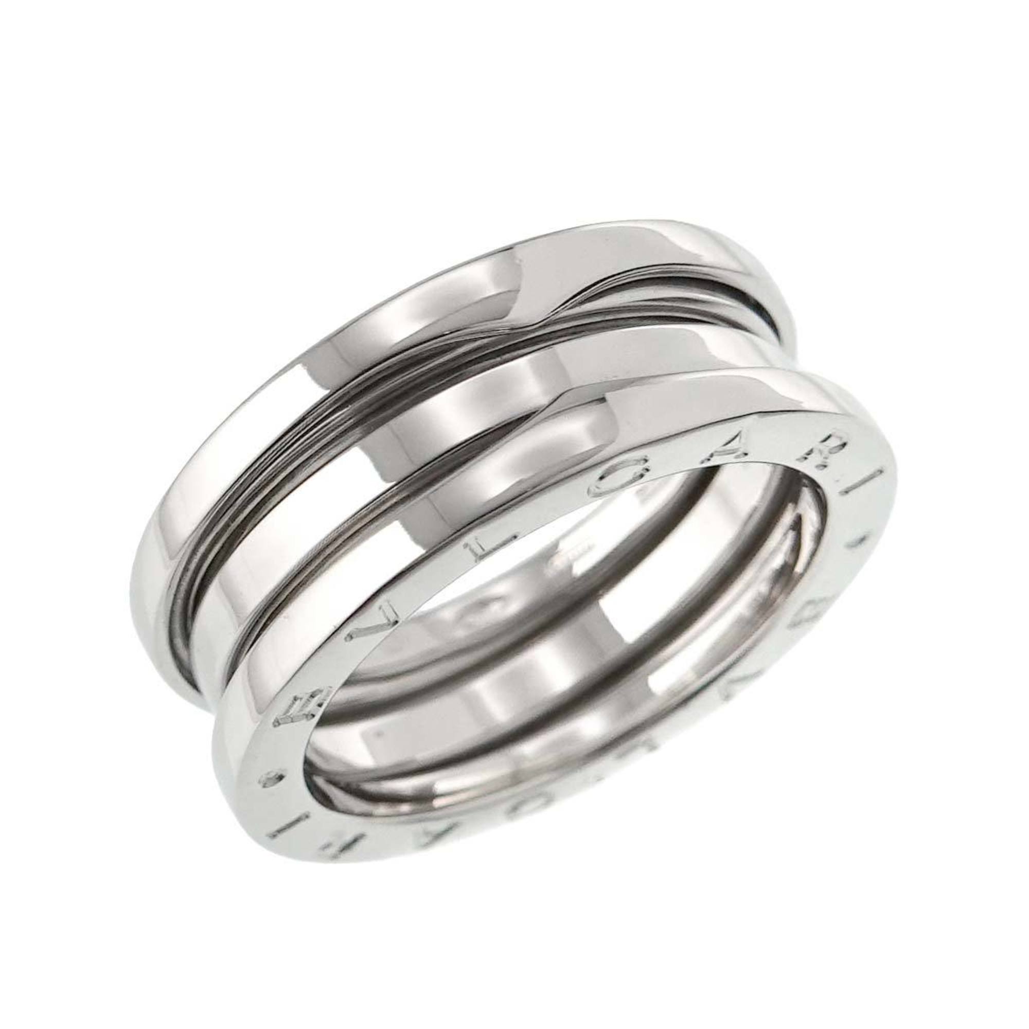 BVLGARI B-ZERO1 3-Band #55 Ring, K18 WG White Gold 750, Ring