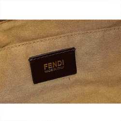 FENDI Zucca Tote Bag in brown and black with gold hardware canvas a pattern. 8BH187