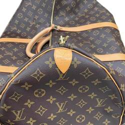 Louis Vuitton Monogram Keepall 60 Boston Bag Brown M41422 Gold Hardware