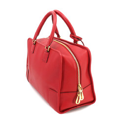 LOEWE Amazona 36 Handbag Leather Red 352.79YA22 Gold Hardware