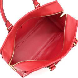 LOEWE Amazona 36 Handbag Leather Red 352.79YA22 Gold Hardware