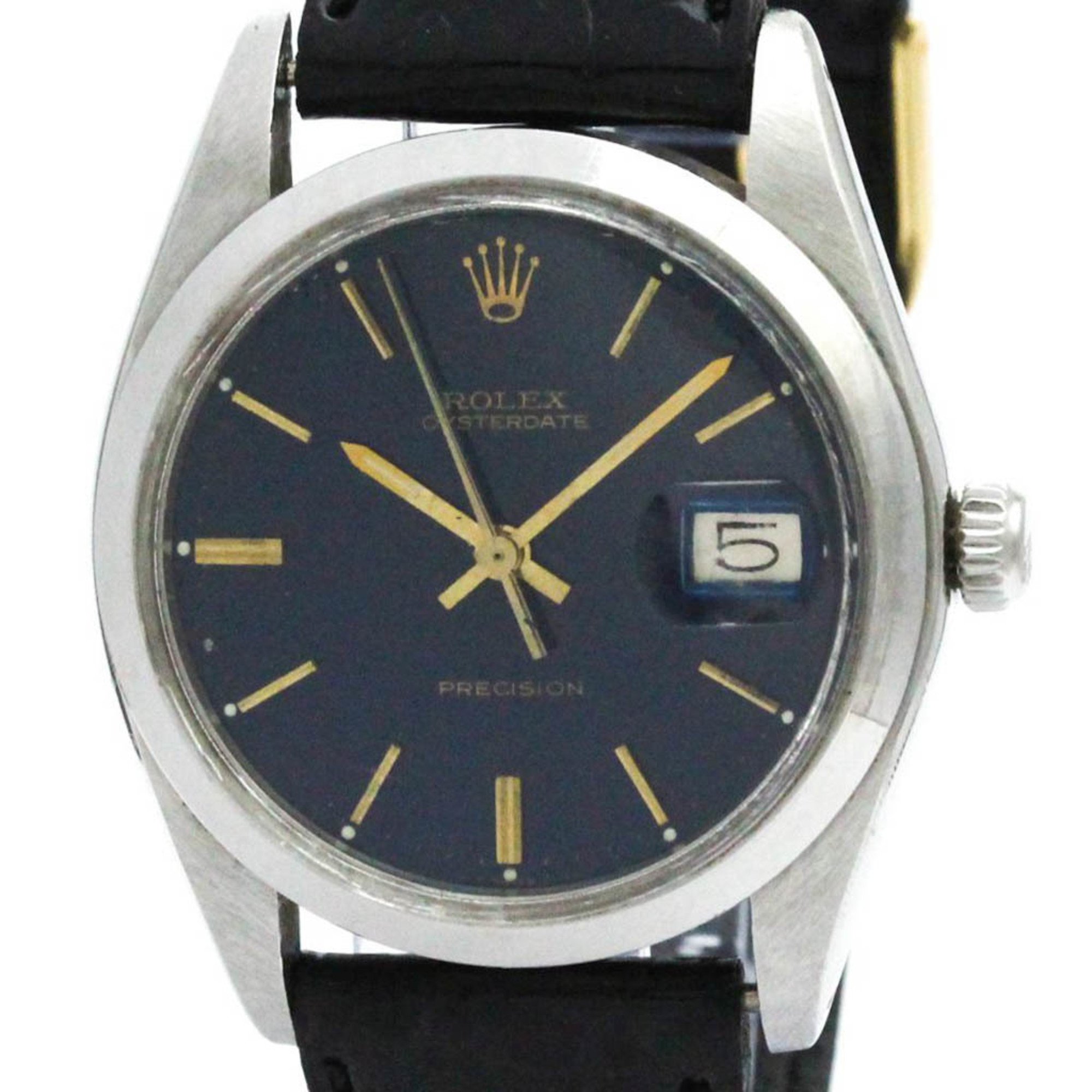 Vintage ROLEX Oyster Date Precision 6694 Steel Hand Winding Mens Watch BF573176