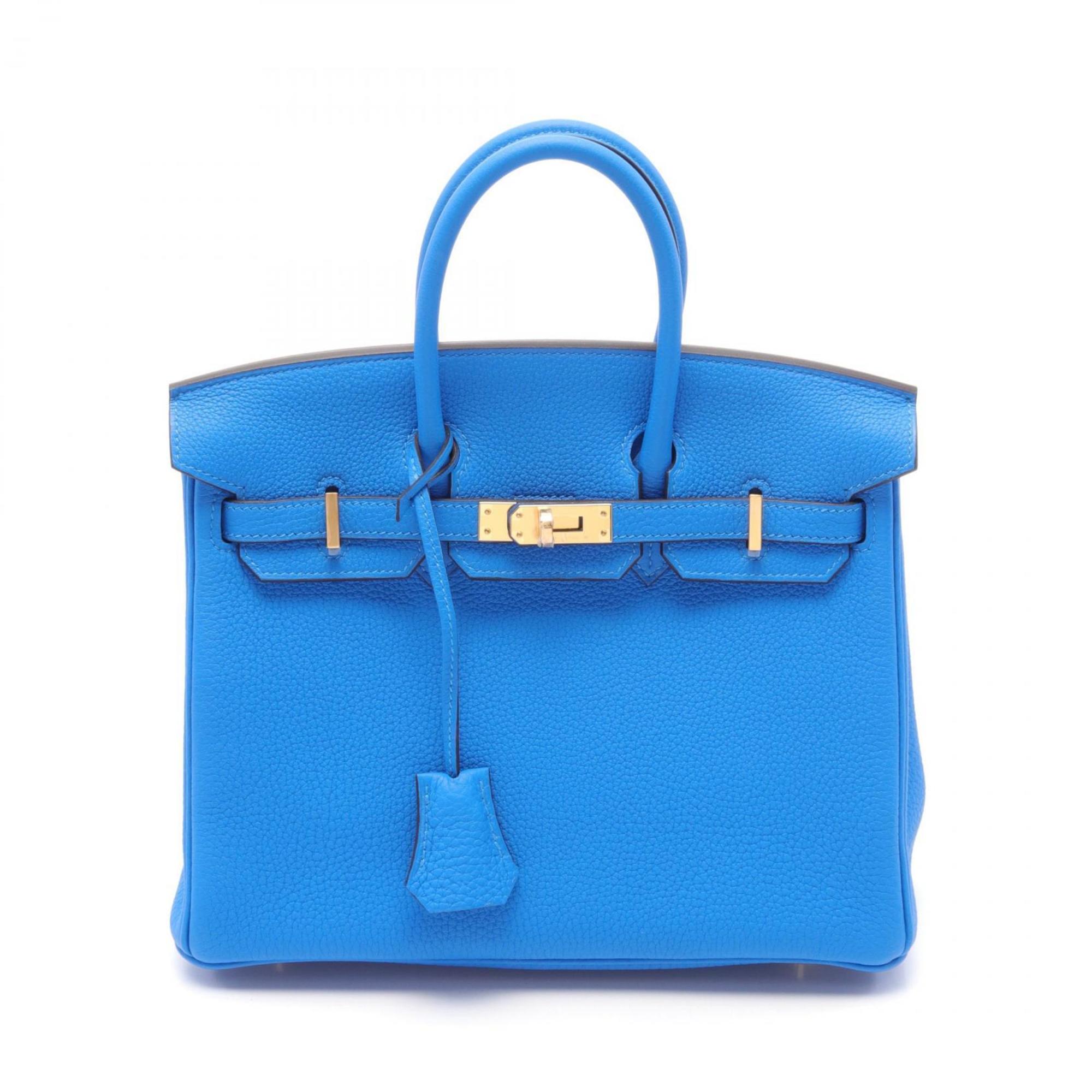 Hermes HERMES Birkin 25 Handbag Bag Togo Women's Blue