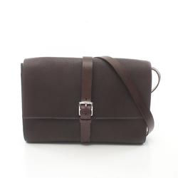 Hermes HERMES Etrivier Shoulder Bag Togo Men's Brown