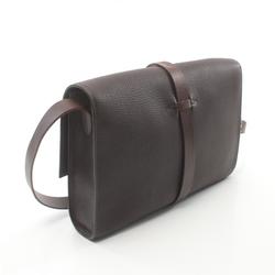 Hermes HERMES Etrivier Shoulder Bag Togo Men's Brown