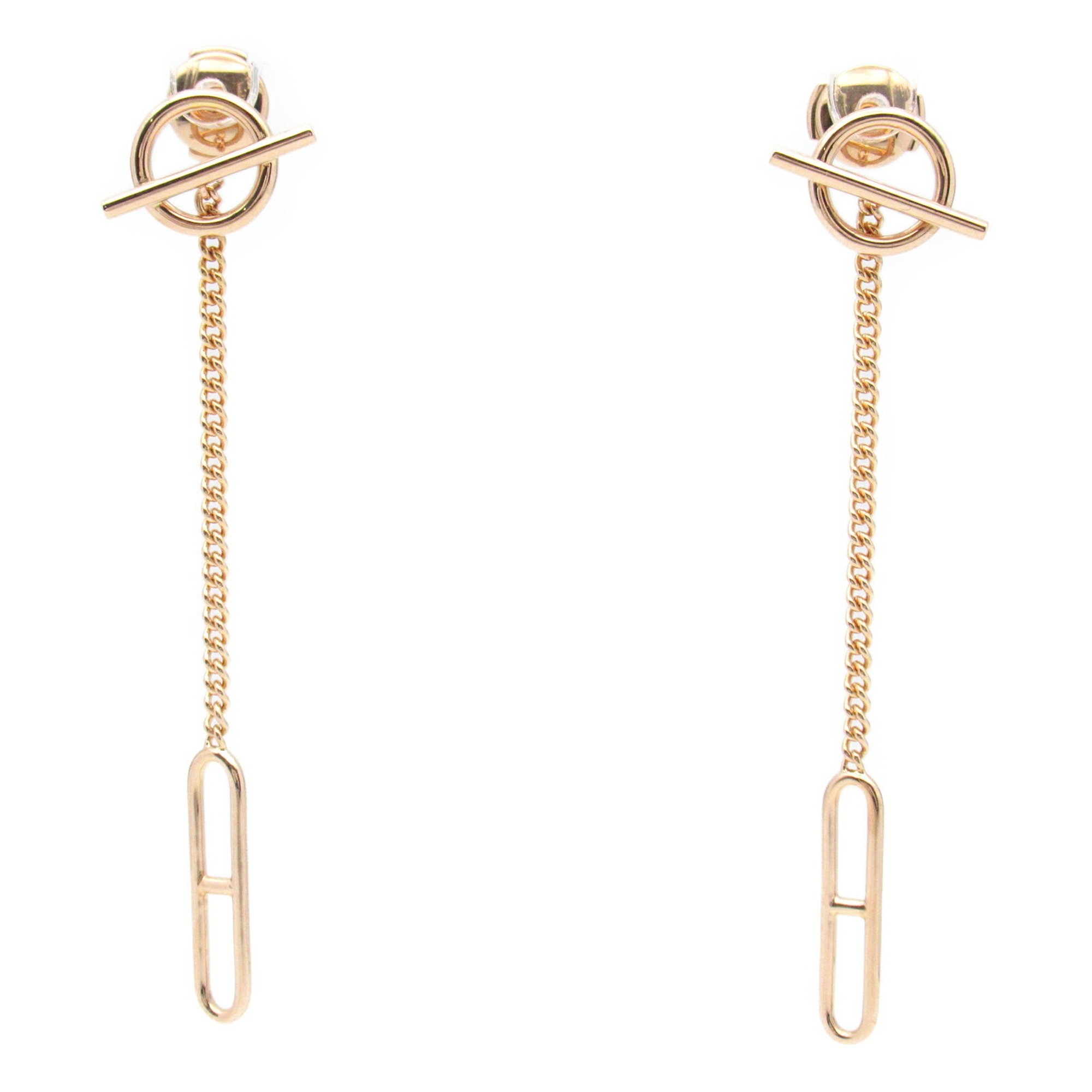 Hermes HERMES Echappé Earrings K18PG (Pink Gold) Women's Gold