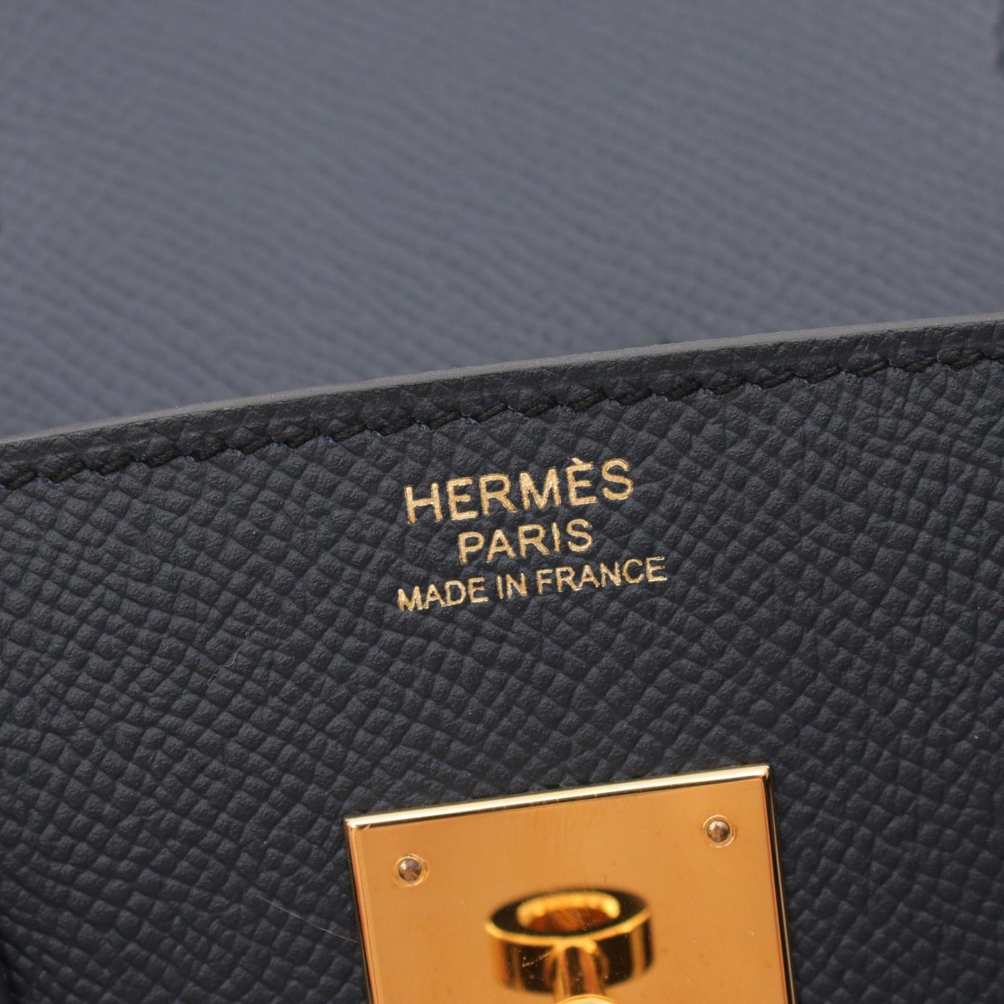 Hermes HERMES Birkin 30 Handbag Bag Epsom Leather Women's Navy