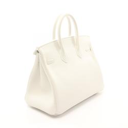 Hermes HERMES Birkin 25 Handbag Bag Swift Leather Women's White