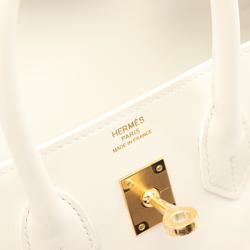 Hermes HERMES Birkin 25 Handbag Bag Swift Leather Women's White