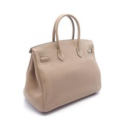 Hermes HERMES Birkin 35 Handbag Bag Togo Women's Beige