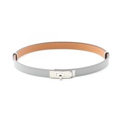 Hermes HERMES Kelly Belt Clothing Epsom Leather Women's Blue