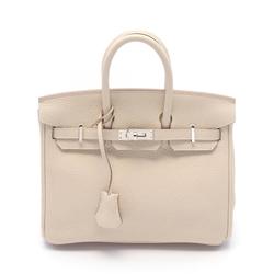 Hermes HERMES Birkin 25 Cle handbag bag Taurillon Clemence ladies ivory