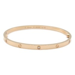 Cartier Love Bracelet Small 6P Diamond K18PG (Pink Gold) Ladies Clear