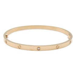 Cartier Love Bracelet Small 6P Diamond K18PG (Pink Gold) Ladies Clear