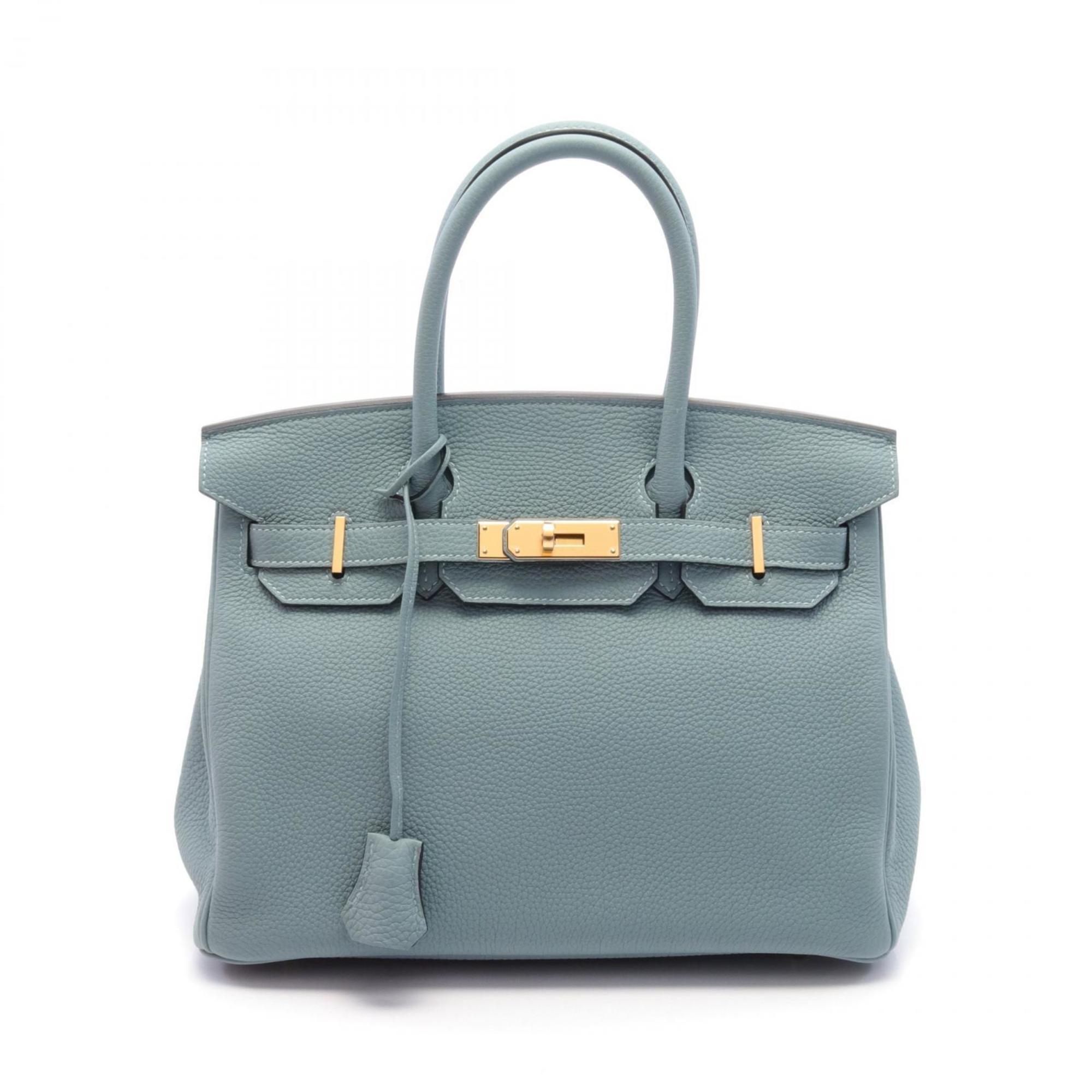 Hermes HERMES Birkin 30 Handbag Bag Togo Women's Blue