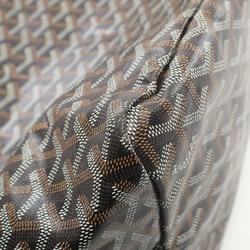 Goyard Saint Louis GM Tote Bag, Coated Canvas, Leather, Women's, Black, Brown, White