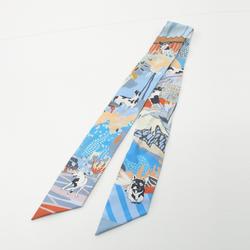 Hermes HERMES Twilly EN LIBERTE Scarf Silk Women's Blue Multicolor