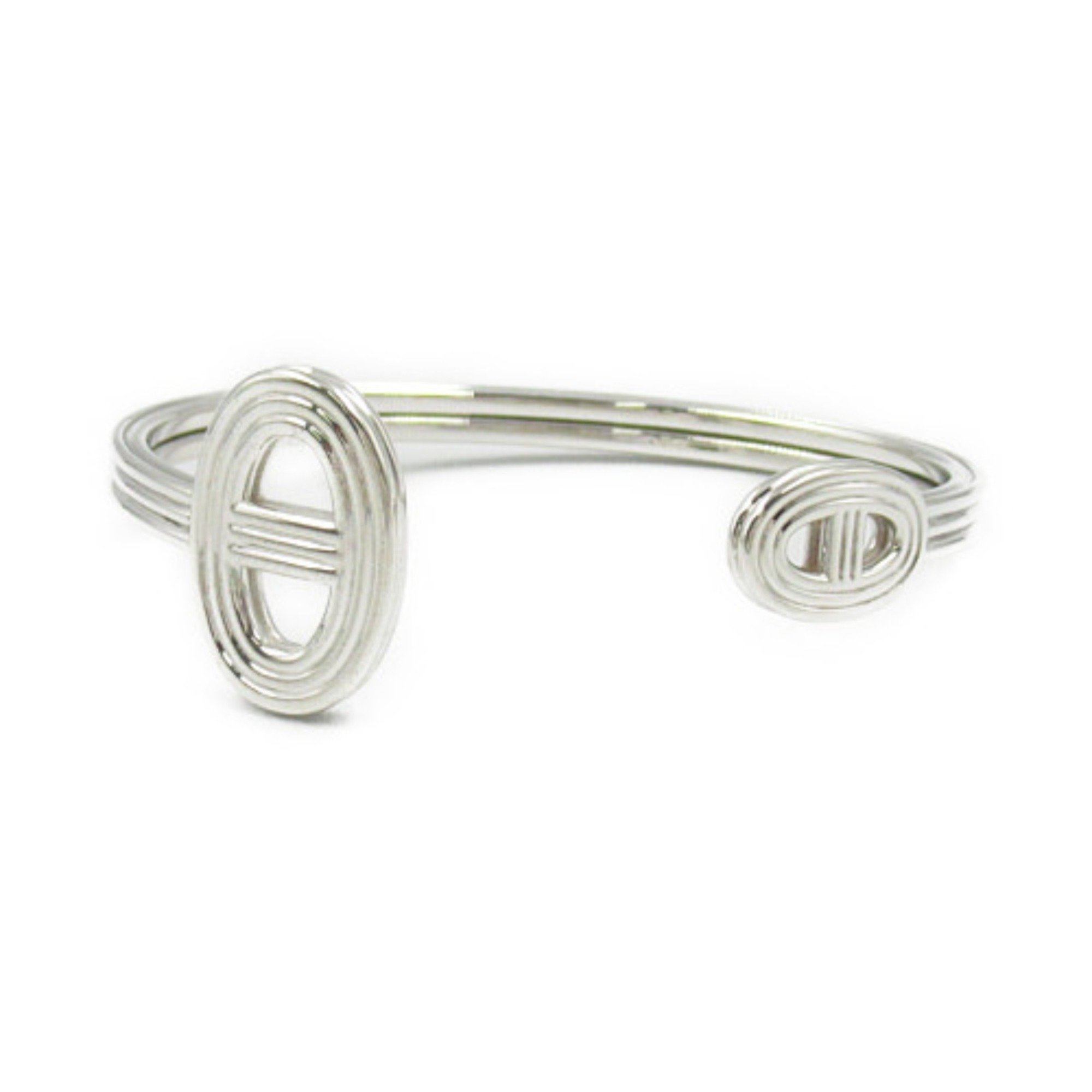 Hermes HERMES Chaine d'Ancre Bangle Silver 925 Women's