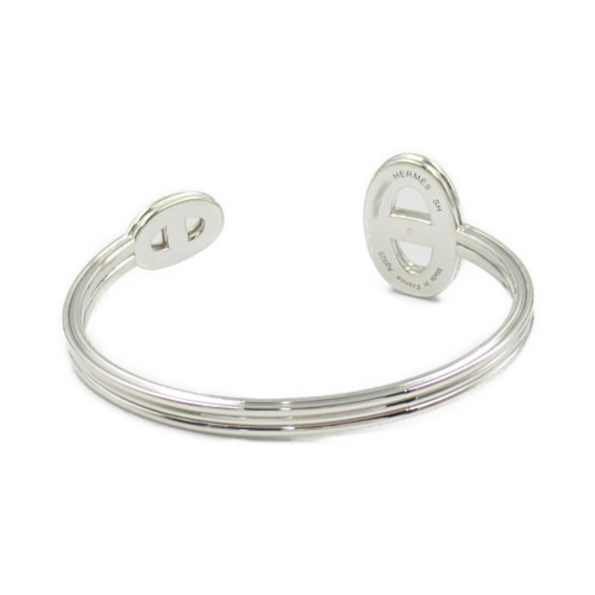 Hermes HERMES Chaine d'Ancre Bangle Silver 925 Women's