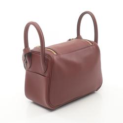 Hermes Lindy Shoulder Bag, Swift Leather, Women's, Bordeaux