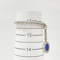 BVLGARI Bulgari Silver 925 Bracelet Lapis Lazuli Men's Women's