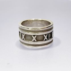 TIFFANY&Co. Tiffany Silver 925 Ring Atlas Men's