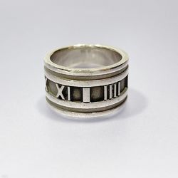 TIFFANY&Co. Tiffany Silver 925 Ring Atlas Men's