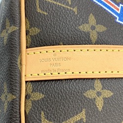 LOUIS VUITTON Louis Vuitton Bandouliere 30 My LV World Tour Label Handbag Monogram Canvas Brown Women's