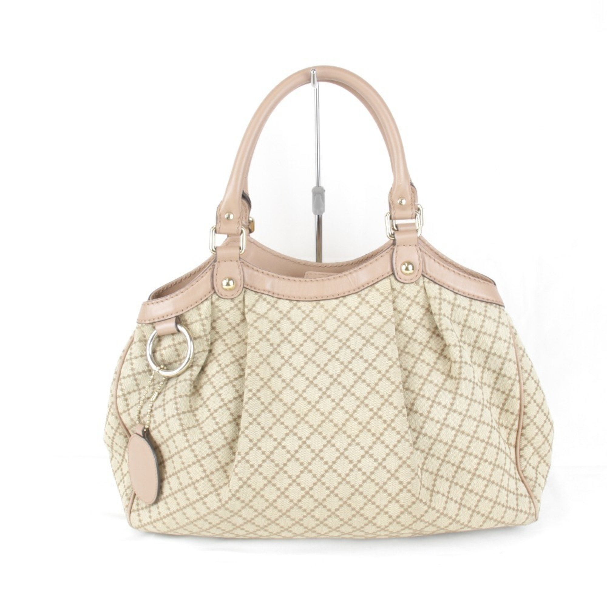 GUCCI 211944 486628 Handbag Canvas Beige Women's