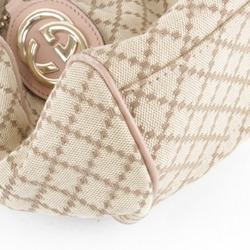 GUCCI 211944 486628 Handbag Canvas Beige Women's