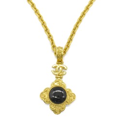 CHANEL Necklace GP (Gold Plated) Women's Gold Black