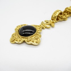 CHANEL Necklace GP (Gold Plated) Women's Gold Black