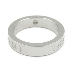 BVLGARI Double 1P Diamond Ring K18WG (White Gold) Ladies Clear