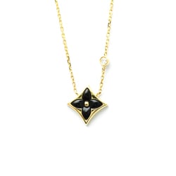 Louis Vuitton Pandantif Star Blossom BB Q93699 Yellow Gold (18K) Diamond,Onyx Men,Women Fashion Pendant Necklace (Gold)