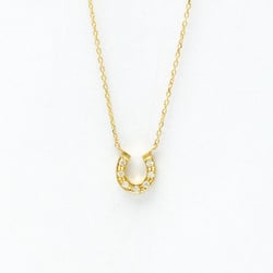 Vendome Aoyama Horseshoe Diamond Necklace Yellow Gold (18K) Diamond Men,Women Fashion Pendant Necklace (Gold)