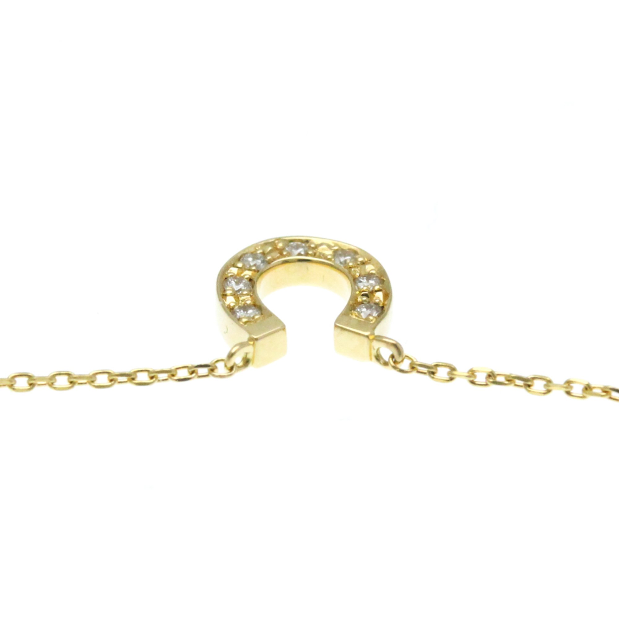 Vendome Aoyama Horseshoe Diamond Necklace Yellow Gold (18K) Diamond Men,Women Fashion Pendant Necklace (Gold)