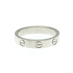 Cartier Mini Love Ring White Gold (18K) Fashion No Stone Band Ring Silver