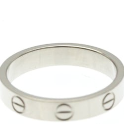 Cartier Mini Love Ring White Gold (18K) Fashion No Stone Band Ring Silver