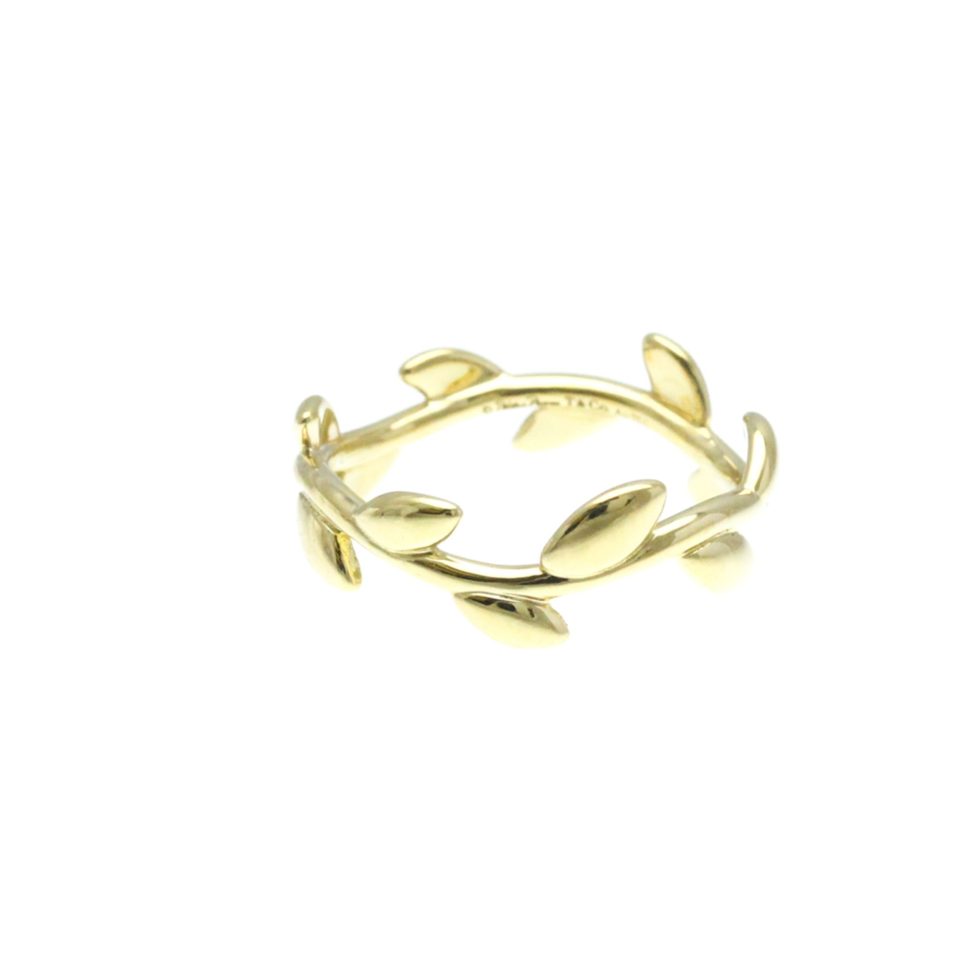 Tiffany Olive Leaf Yellow Gold (18K) No Stone Band Ring Gold