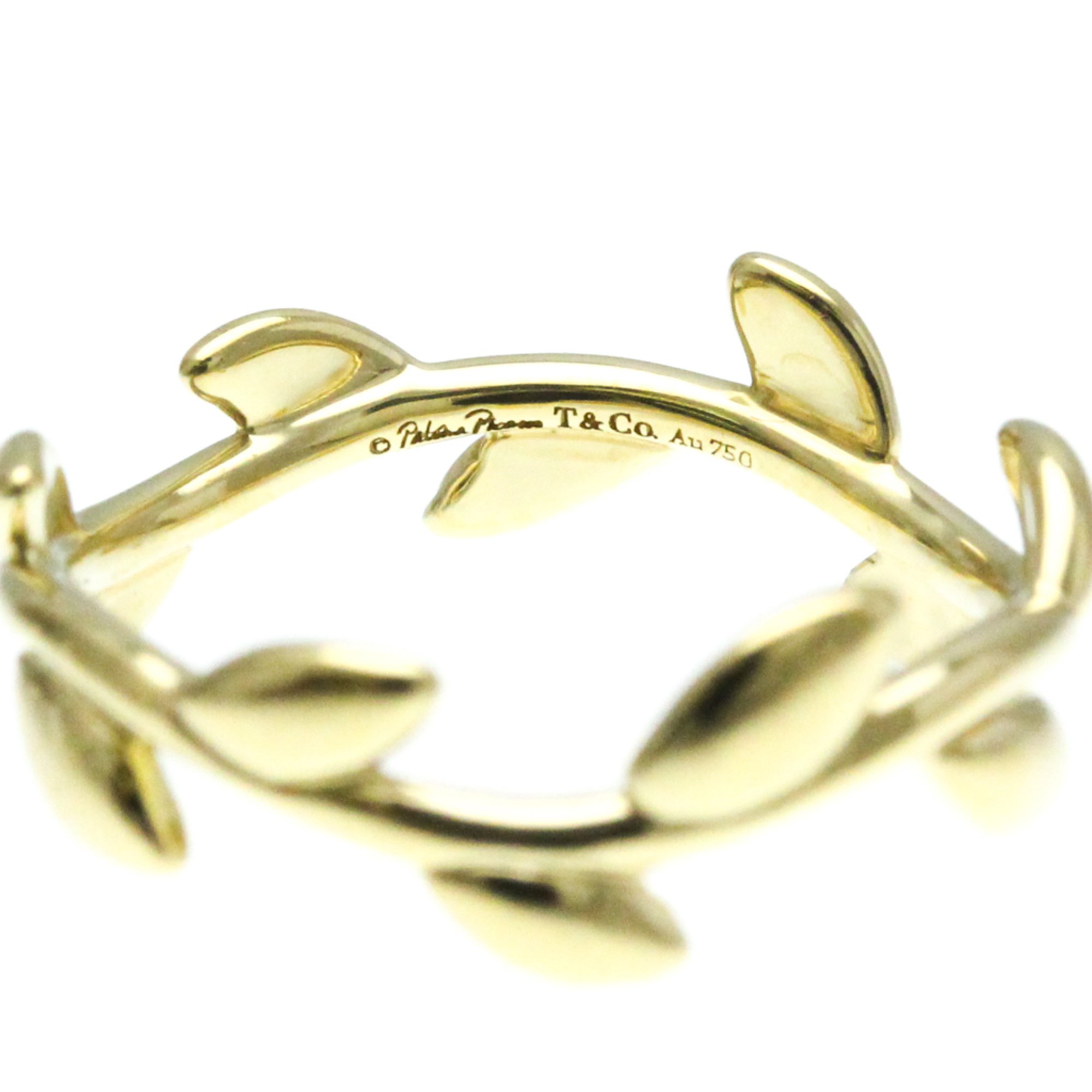 Tiffany Olive Leaf Yellow Gold (18K) No Stone Band Ring Gold