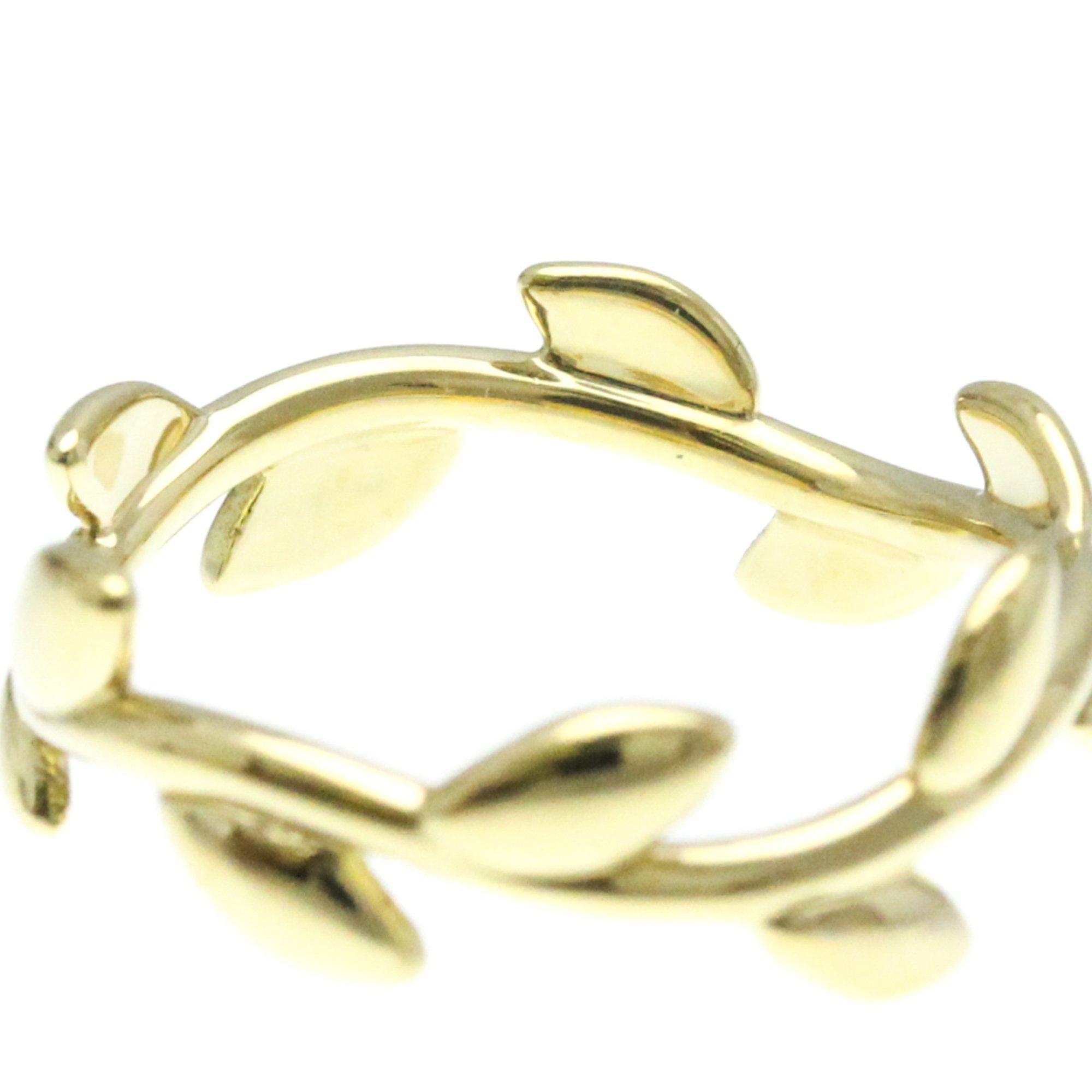 Tiffany Olive Leaf Yellow Gold (18K) No Stone Band Ring Gold