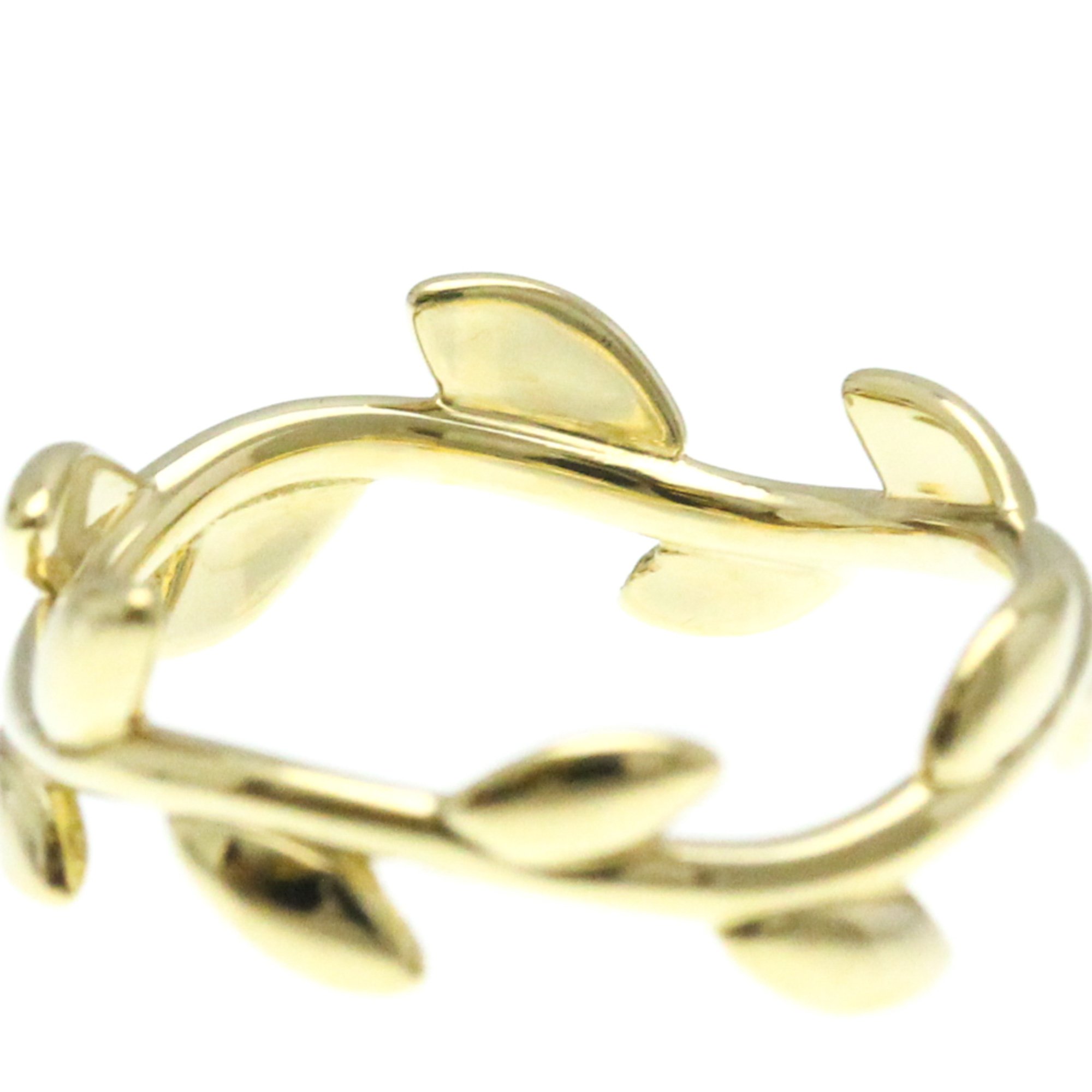 Tiffany Olive Leaf Yellow Gold (18K) No Stone Band Ring Gold