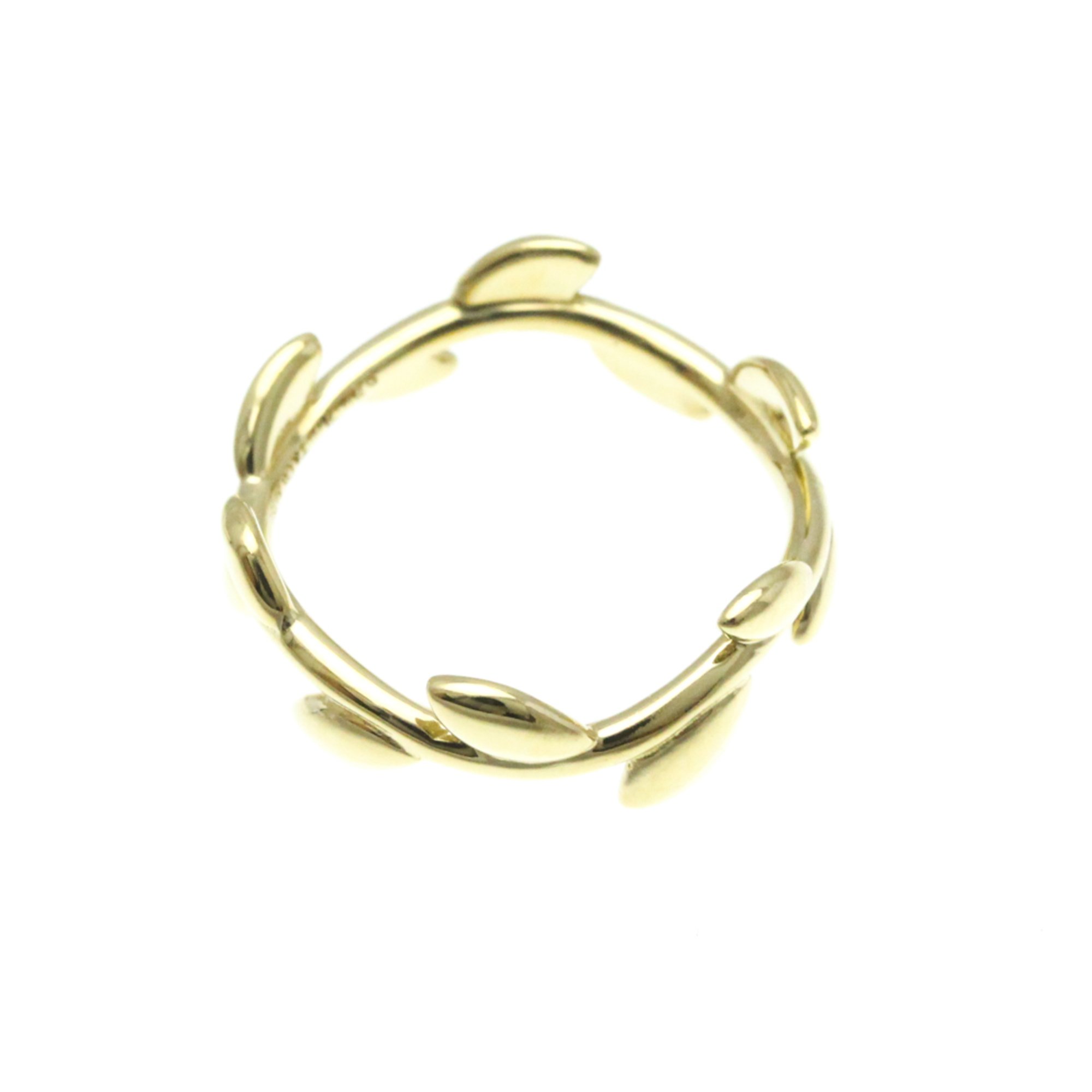 Tiffany Olive Leaf Yellow Gold (18K) No Stone Band Ring Gold