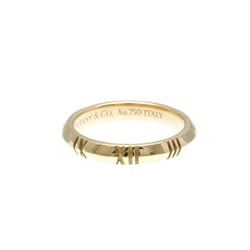 Tiffany Atlas X Closed Narrow Ring Pink Gold (18K) Fashion No Stone Band Ring Pink Gold